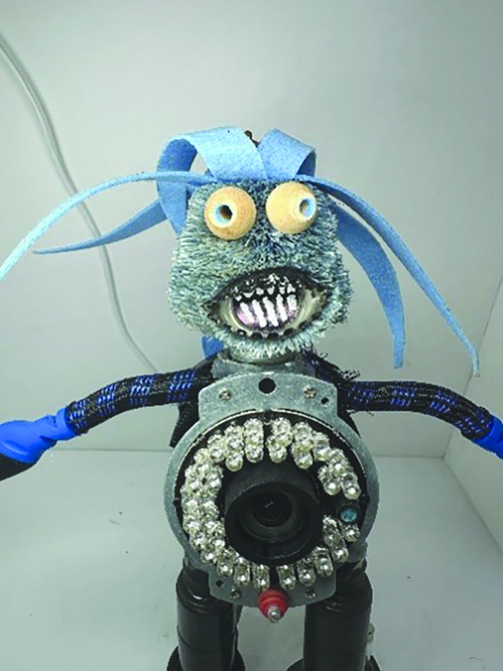 Sculpture assembled from salvaged parts by Oliver Sarkis